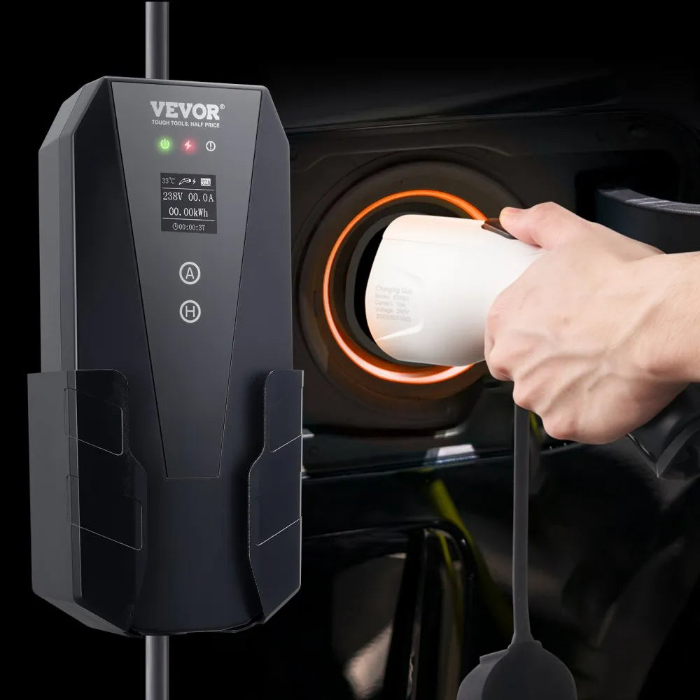 VEVOR 32 A Level 2 Portable EV Charger – Fast 25 mi/hr Charging, IP66 Waterproof